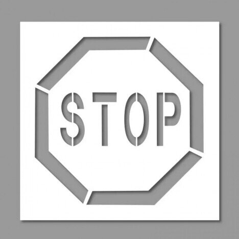 Sablon de marcare stop